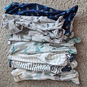 Newborn Boy Pajama Bundle of 7